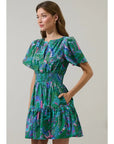 Ava Floral Smocked Mini Dress
