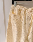 Polka Dot Print Pants - Plus Size