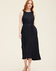 Heather Pleated Midi Dress