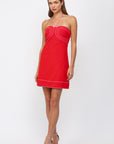 Hailey Halter Neck Mini Dress