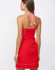Hailey Halter Neck Mini Dress