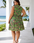 Lizzy Floral Tiered Mini Dress - Plus Size