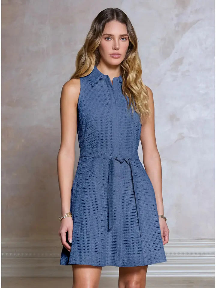 eden mini dress Eden Eyelet Sleeveless Mini Dress – FR & Company