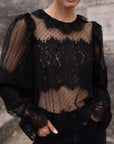 Lacey Blouse with Peter Pan Collar