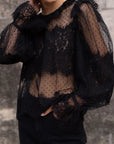 Lacey Blouse with Peter Pan Collar