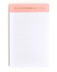 To Complete Before Happy Hour Notepad
