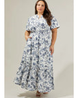Remi Toile Poplin Maxi Dress - Plus Size