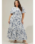 Remi Toile Poplin Maxi Dress - Plus Size