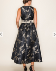 Molly Floral Jacquard Midi Dress