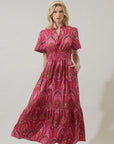 Amelia Floral Poplin Maxi Dress