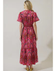 Amelia Floral Poplin Maxi Dress