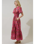 Amelia Floral Poplin Maxi Dress