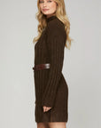 Adrianna Mock Neck Sweater Dress