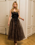 Aria Tulle Skirt in Leopard Print