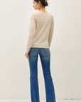 Wool Blended Raglan Sleeve Sweater