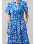 Bri Floral Poplin Maxi Dress