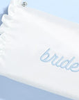 Bride Beauty Cosmetic Bag - Embroidered Satin, Bachelorette