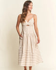 Bianca Striped Midi Dress