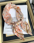 Emmy Floral Paisley Satin Square Scarf