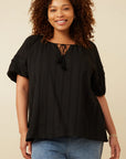 Tabby Textured Blouse - Final Sale Item
