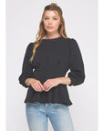 Dora Pleat Trim Top