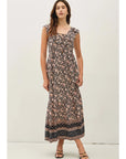 Tessa Tie Front Maxi Dress