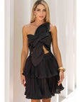Flora Satin Mini Dress