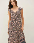 Tessa Tie Front Maxi Dress