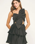 Flora Satin Mini Dress
