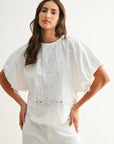 Emma White Cotton Blouse
