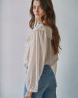 Claire Chiffon Ruffle Top