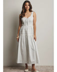 Verona Lace-Up Maxi Dress