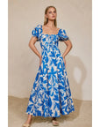 Lydia Puff Sleeves Maxi Dress
