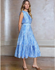 Harper Pleated Sleeveless Maxi Dress