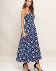 Christine Textured Woven Midi Dress