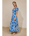 Lydia Puff Sleeves Maxi Dress