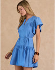 Faye Flutter Sleeve Mini Dress