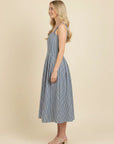 Alyssa A-Line Stripe Midi Dress