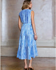 Harper Pleated Sleeveless Maxi Dress