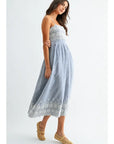 Pippi Pinstripe Midi Dress