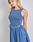Leona Smocked Bodice Midi Dress