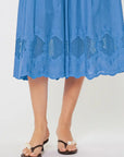 Elsa Embroidered Lace Midi Dress