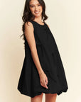 Bow Detail Short Dress - Plus Size