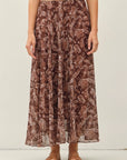 Farren Flowy Paisley Maxi Skirt