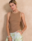 Carrie Crochet Trim Tank