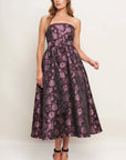 Kaile Jacquard Woven Midi Dress