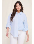 Dani Cotton Blend Button Up - Plus Size