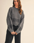 Savannah Scalloped Sweater with Embroidery