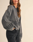 Savannah Scalloped Sweater with Embroidery