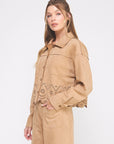 Lena Suede Shirt Jacket